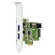 Interface Card HP HI343-1 PCIe 2xUSB 3.0 Full Profile