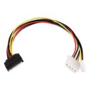 Αντάπτορας SATA Male 15pin/4pin Molex Female + 4 pin Floppy Female